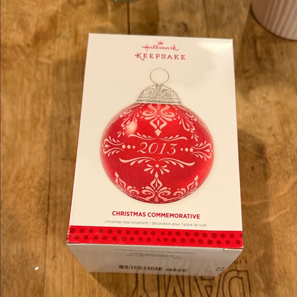 2013 Red Christmas Commemorative Ornament